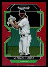 2022 Prizm Draft #PDP220 MICHAEL HOBBS Red Prizm Rookie