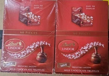 2xLindt Lindor Milk Chocolate Truffles 60 Count Smooth Melting Chocolate BB 4/25