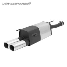 Remus Sportauspuff Opel Astra G Caravan Diesel 2x92x78mm viereckig eingerollt