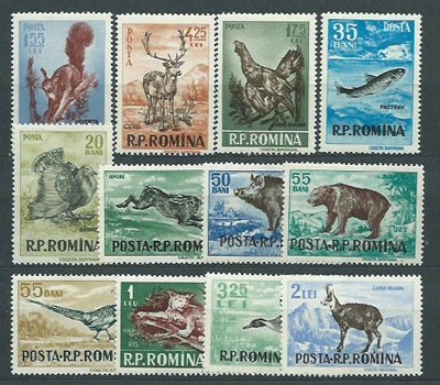 Rumania - Correo 1956 Yvert 1438/49 ** Mnh Fauna