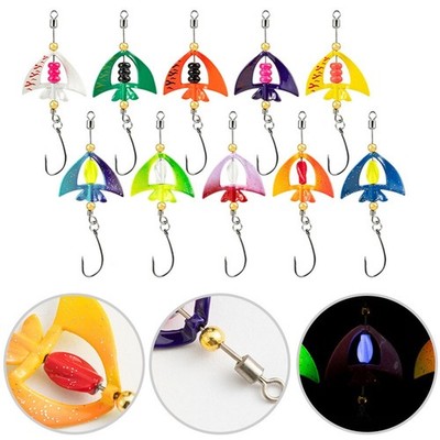 5er Set reflektierende Angelköder mit praktischer Aufbewahrungsbox für Angler