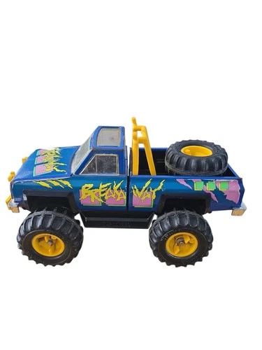 Vintage 1983 Tonka BREAKAWAY Pickup Truck- Pressed Steel Blue 14" X 8" READ