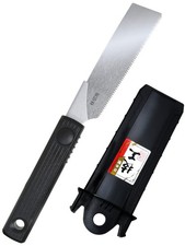 KAKURI Mini Japanese Pruning Saw 4.3" with Sheath - Garden Black 