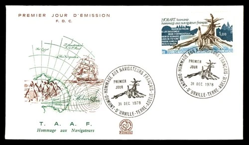 Mayfairstamps French Southern and Antarctic Lnads FDC 1978 Radar Map Ship TAAF F