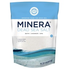 Minera Fine Grain Dead Sea Salt for Bath Foot Soaks   5 lbs, Fast-Dissolving,