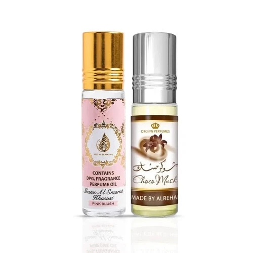 Choco Musk 6ml by Al Rehab & Pink Blush 10ml by Ard Al Zaafaran - CPO Bundle