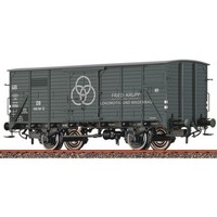 Brawa 50957 H0 Gedeckter GüTerwagen G10, Db, Ep.Iii 'Krupp Stahl' H0 + Neu