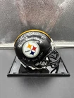 Rocky Bleier Pittsburgh Steelers Signed Mini Helmet W/ SB Inscriptions - JSA