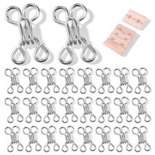 100 Set Bra Hooks Replacement, Hook and Eye Sewing, Hook and Eye Latch Sewing...