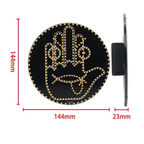 Finger Gesture Light with Remote LED Car Back Window Sign Hand Light Gift Sale - Picture 6 of 14