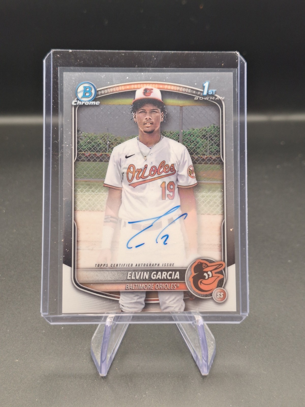 2025 Bowman Chrome Baseball ELVIN GARCIA 1st Auto #CPA-EG Baltimore Orioles