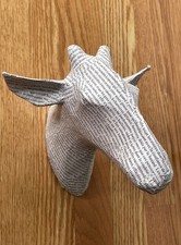 VTG RESTORATION HARDWARE BABY/CHILD PAPIER-M CH  SMALL GIRAFFE HEAD WALL DECO