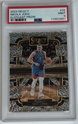 Nikola Jokic - Elephant Prizm - 2023-24 Panini Select Concourse  #32  PSA 9 SSP