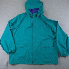 Vinatge Columbia Rain Jacket Mens XXL Green Hooded Waterproof Fishing PVC Shell