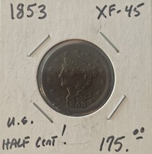 1853, U.S. HALF CENT