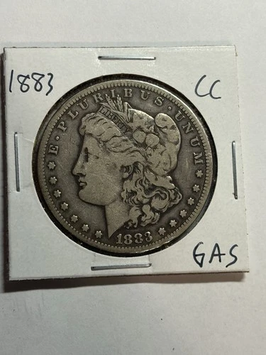1883-CC Morgan Silver Dollar Silver Coin VF Tough Carson City