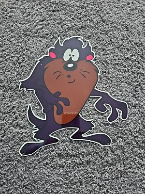 #ad #ad VINTAGE 1960#x27;S TASMANIAN DEVILCARTOON CHARACTER HEAVY METAL SIGN 11 X 12 INCHES $169.10