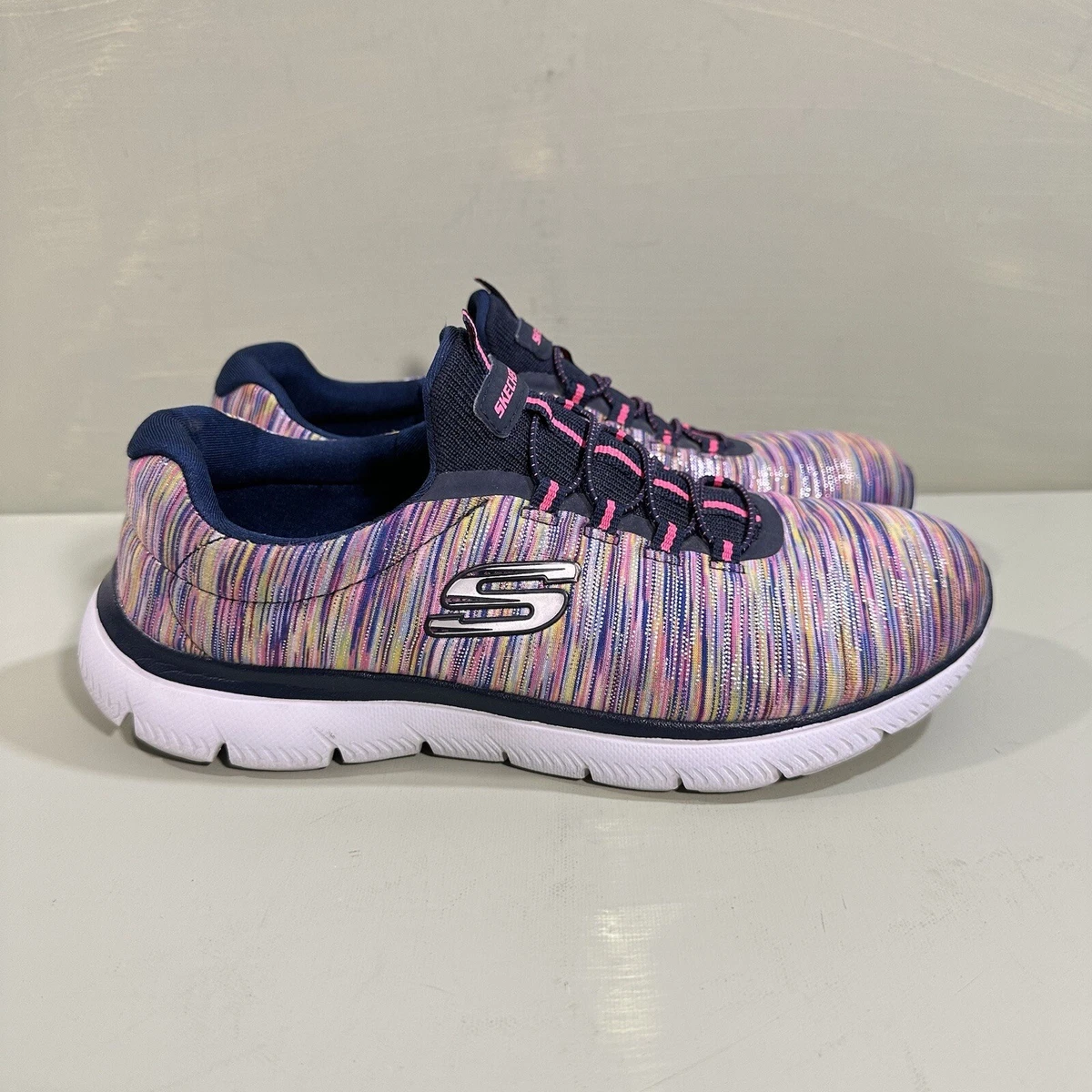Skechers Shoes Womens 8 Summits Light Dreaming Sneakers 12984 Multicolor NVMT