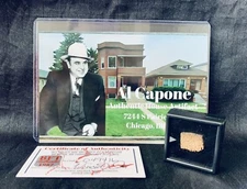 Al Capone Chicago Home Authentic Wood Relic Monster 