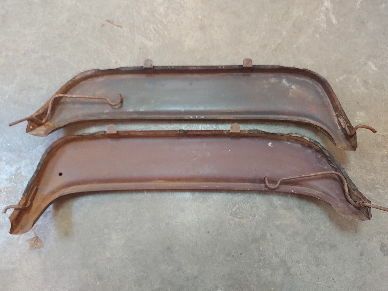 1955 1956 Ford Fender Skirts Original 55 56 Ford Steel Flush Mount Used