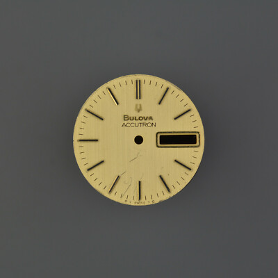 BULOVA Dial Zifferblatt 27,9MM vintage accutron silver gold day date