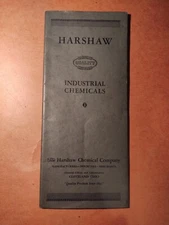 VTG 1950s HARSHAW Industrial Chemicals Advertising 1945 East 97 St Cleveland OH