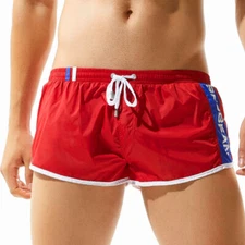 Mens Underwear Breathable Arrow Shorts Sexy Boxer Shorts Low Waist Boxer Trunks