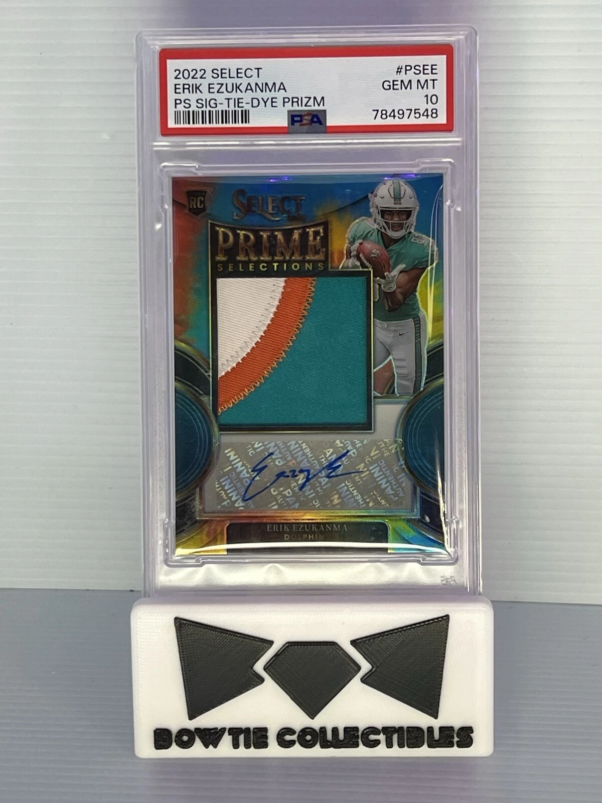 Erik Ezukanma Panini Select Prime Selections Signatures #PSEE Tie-Dye Prizm