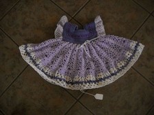 Beautiful NEW Hand-Crocheted Dress Baby Girl HI-330