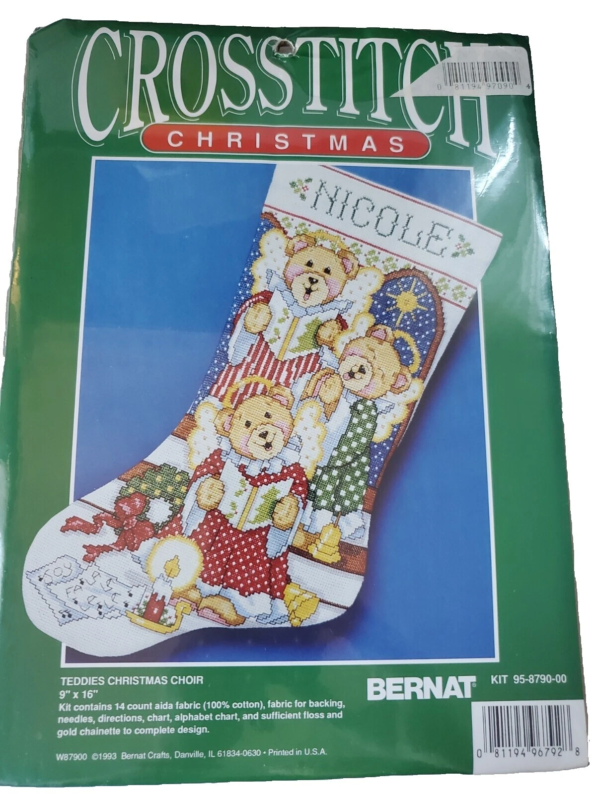 Las vacaciones de Navidad/Kits de Punto de Cruz punto de cruz