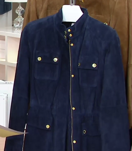 Isaac Mizrahi Live! Suede Zip Front 