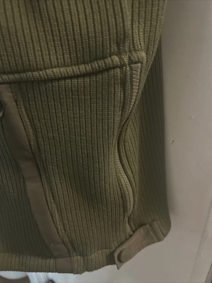 Propper Knitted Green Full Zip Jacket Zipper Sides 3 Pockets Sport Active XL/R - Image 4 of 4