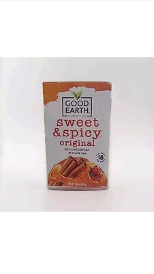 Good Earth Herbal & Black Tea Blend Original Sweet and Spicy -18 Tea Bags 10/25
