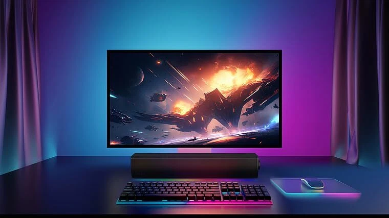 Sound Blaster GS3 Kompakte Gaming-Soundbar mit RGB- und SuperWide-Technologie... - Bild 2 von 4