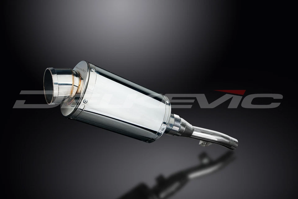 Silenciador de escape Yamaha XT250 08-22 Delkevic Slip On SS70 9" acero inoxidable ovalado Foto 2 de 4