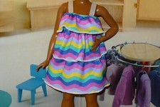 Barbie Doll Clothing  Fashionistas  CURVY GIRL  STRIPE TIERED RUFFLE DRESS