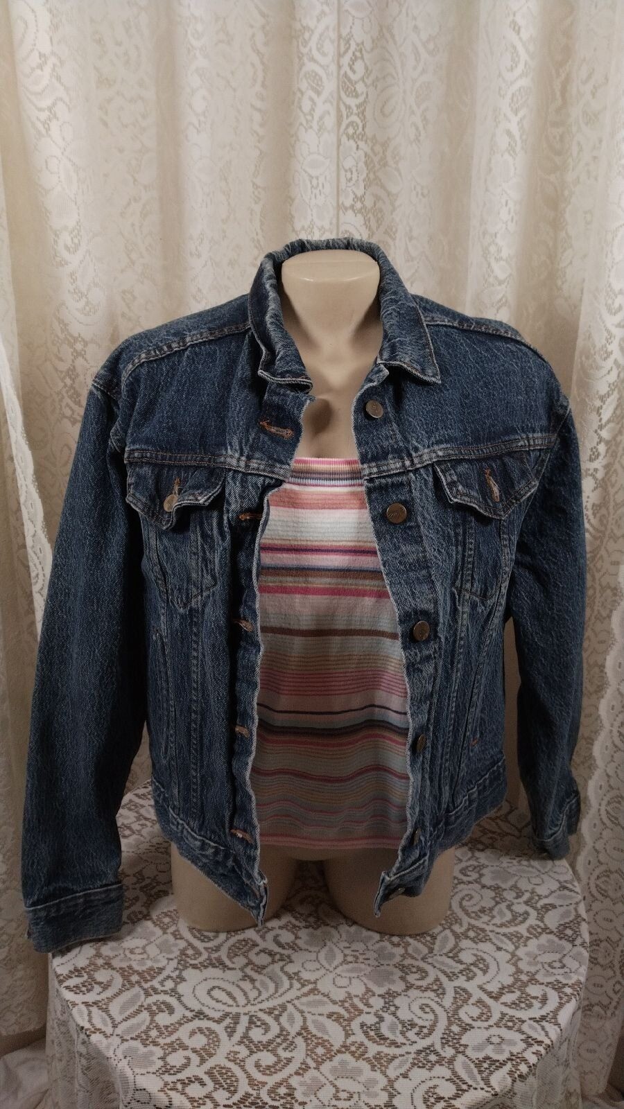 Chic Basic Denim Jean Jacket Size M - image 1