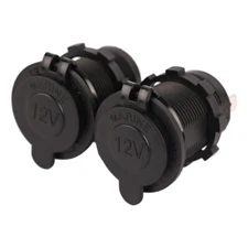 2pcs 12V Cigarette Lighter Socket Power Outlet Receptacle Plug or Car Marine ATV