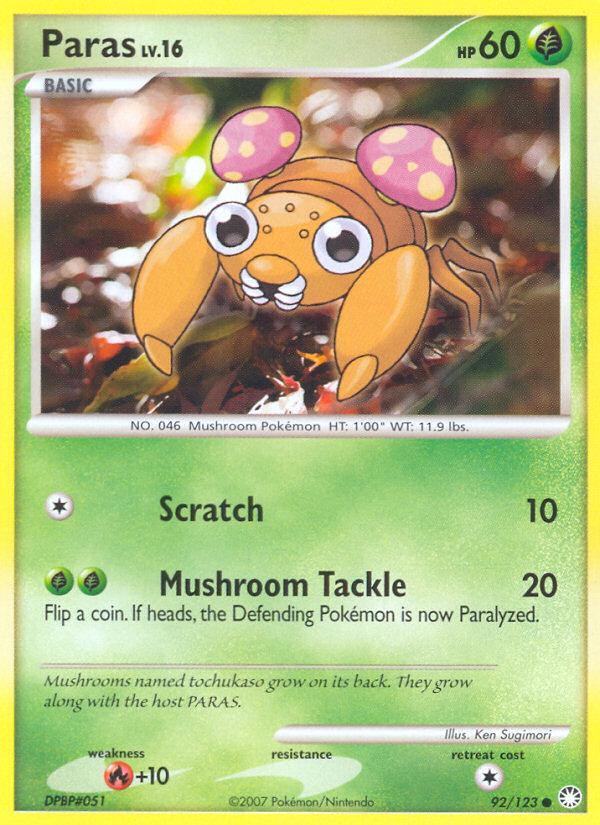 Pokemon Paras (92/127) Mysterious Treasures LP