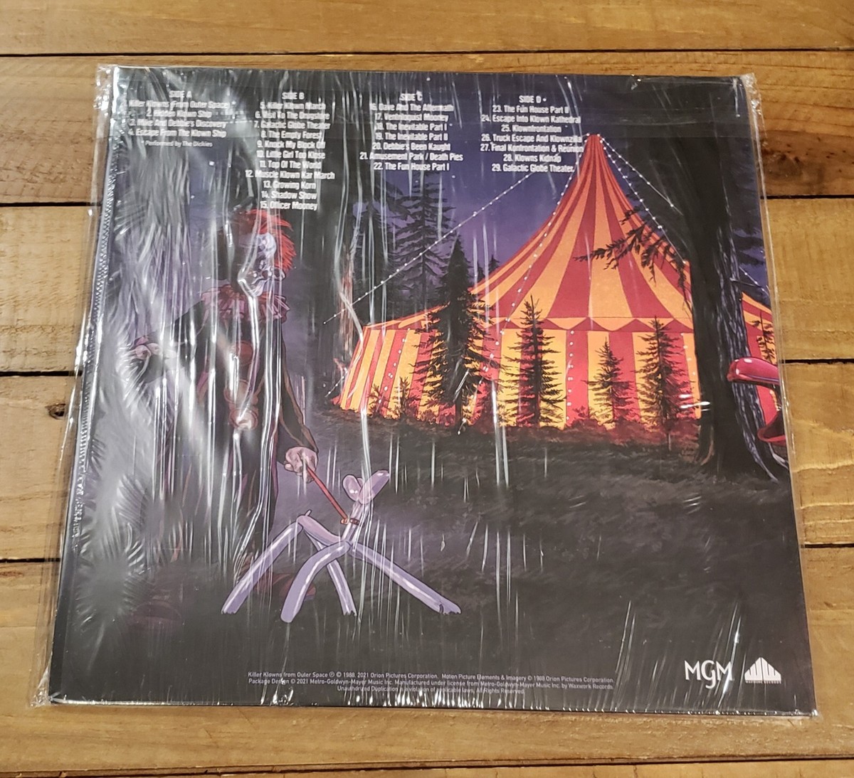Killer Klowns From Outer Space Signed Soundtrack Vinyl 2xLP Score