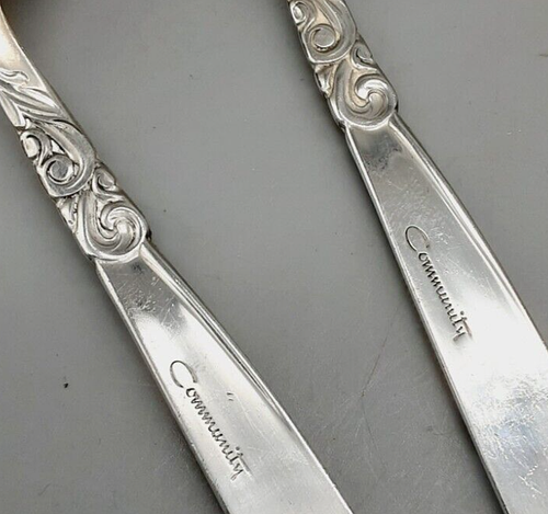 8 Vintage Oneida Community Silver Plated Soup Spoons South Seas Pattern 16.5cm - Picture 7 of 7