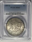 1897 S MORGAN DOLLAR PCGS MS 63