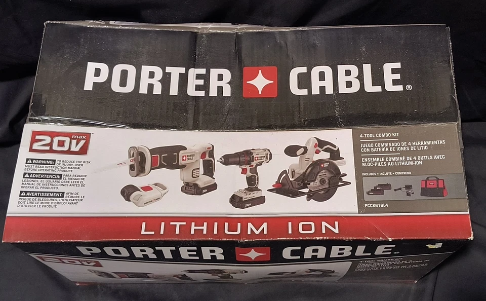 Porter Cable - #PCCK616L4 - 20V MAX Cordless - 4 Tool Combo Kit - New Never Open - Image 2 of 4