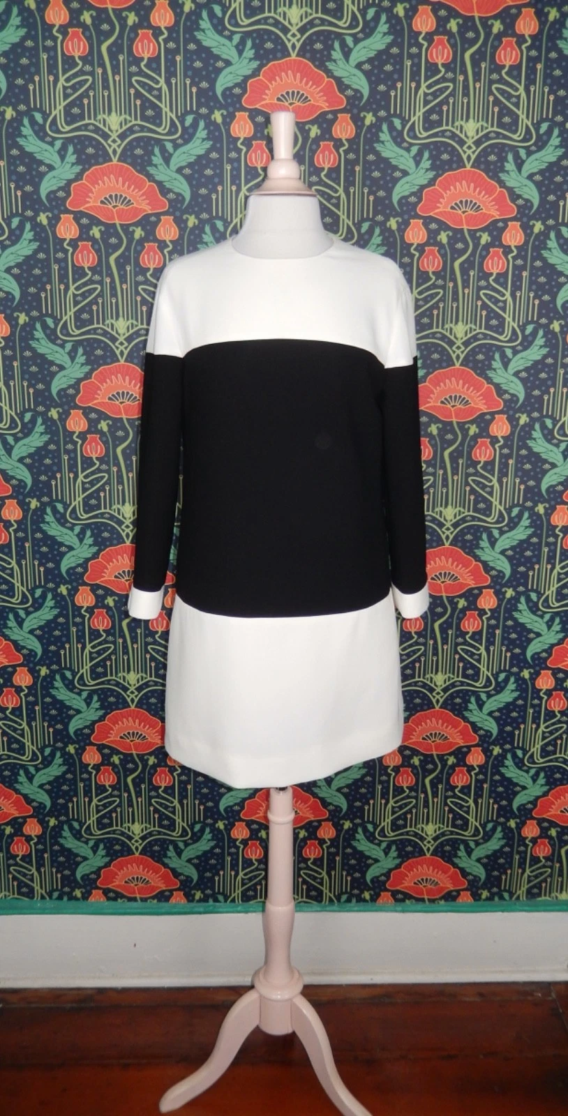 Abito Kate Spade Nero Bianco Delray Mod Colorblock Cambio 2