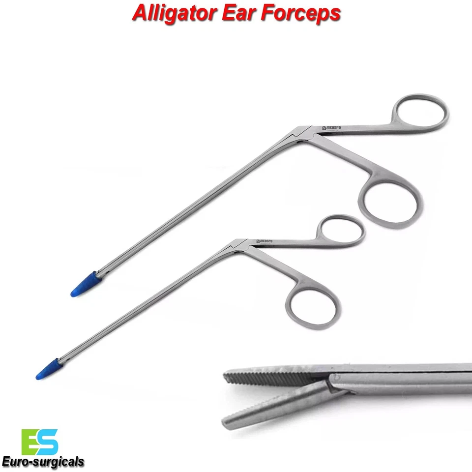 Alligator Ear Crocodile Forceps ENT Surgery Surgical Veterinary Instruments Set - Image 1 of 1