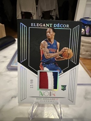 2024-25 Panini Noir Elegant Décor Rookie Jerseys Ron Holland II EDR-/99(MEM, RC)