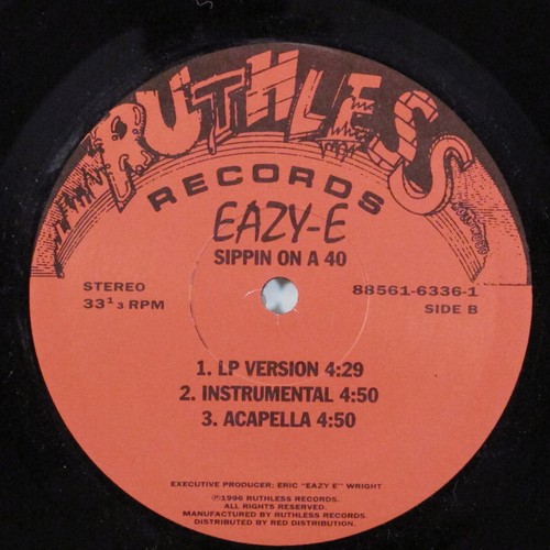 EAZY-E Creep 'N Crawl RUTHLESS 12" VG+ m - Picture 2 of 2