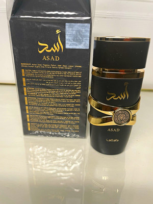 Lattafa Asad Perfume Eau de Parfum Spray, Regular Size 3.4 fl oz
