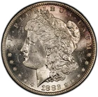 1882 S $1 Morgan Silver Dollar PCGS MS63 - Beautiful Toning.
