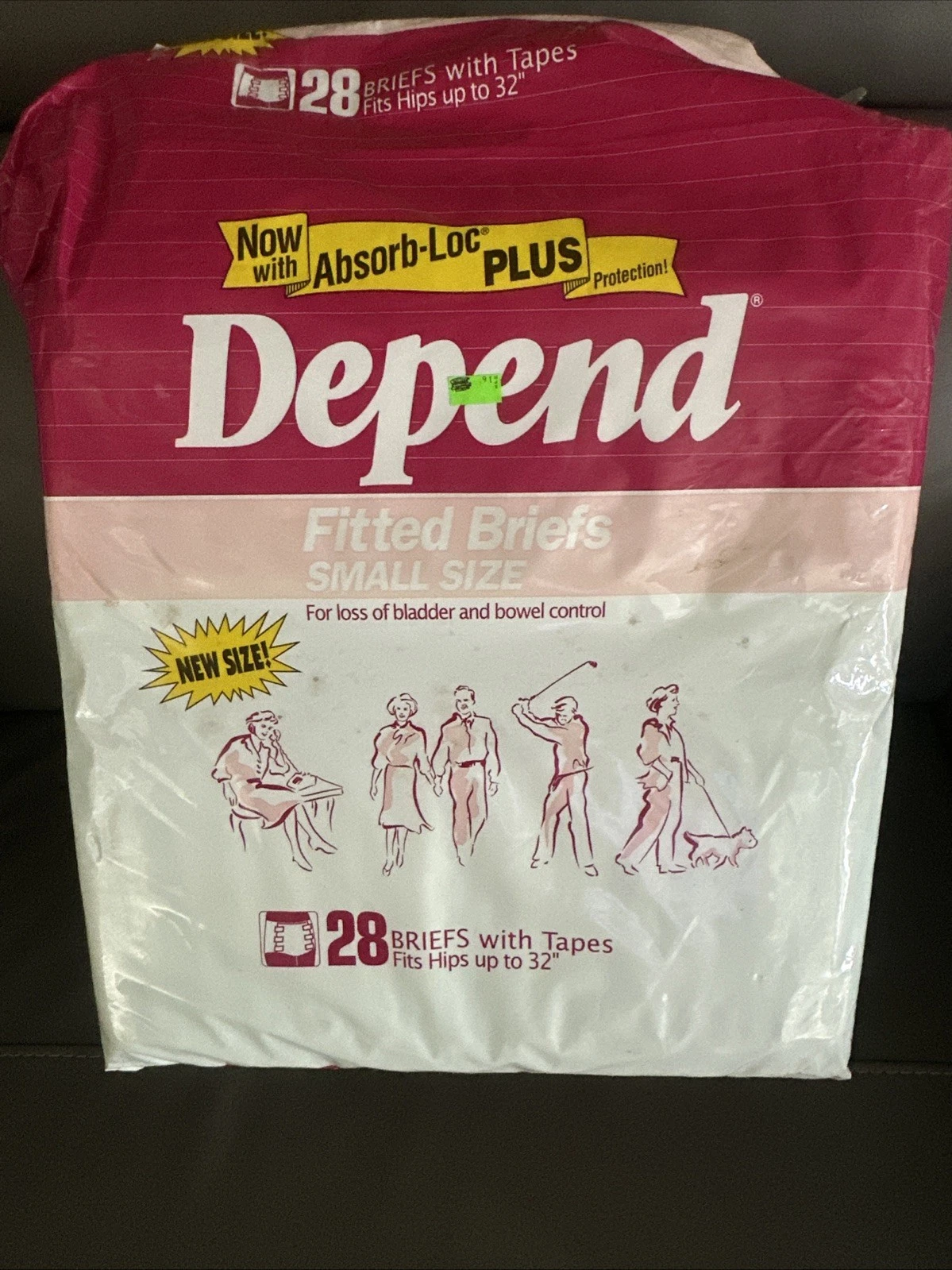 Opened Pack 27 Depends Small Vintage Plastic Adult Diapers 1990
Opens in a new window or tab